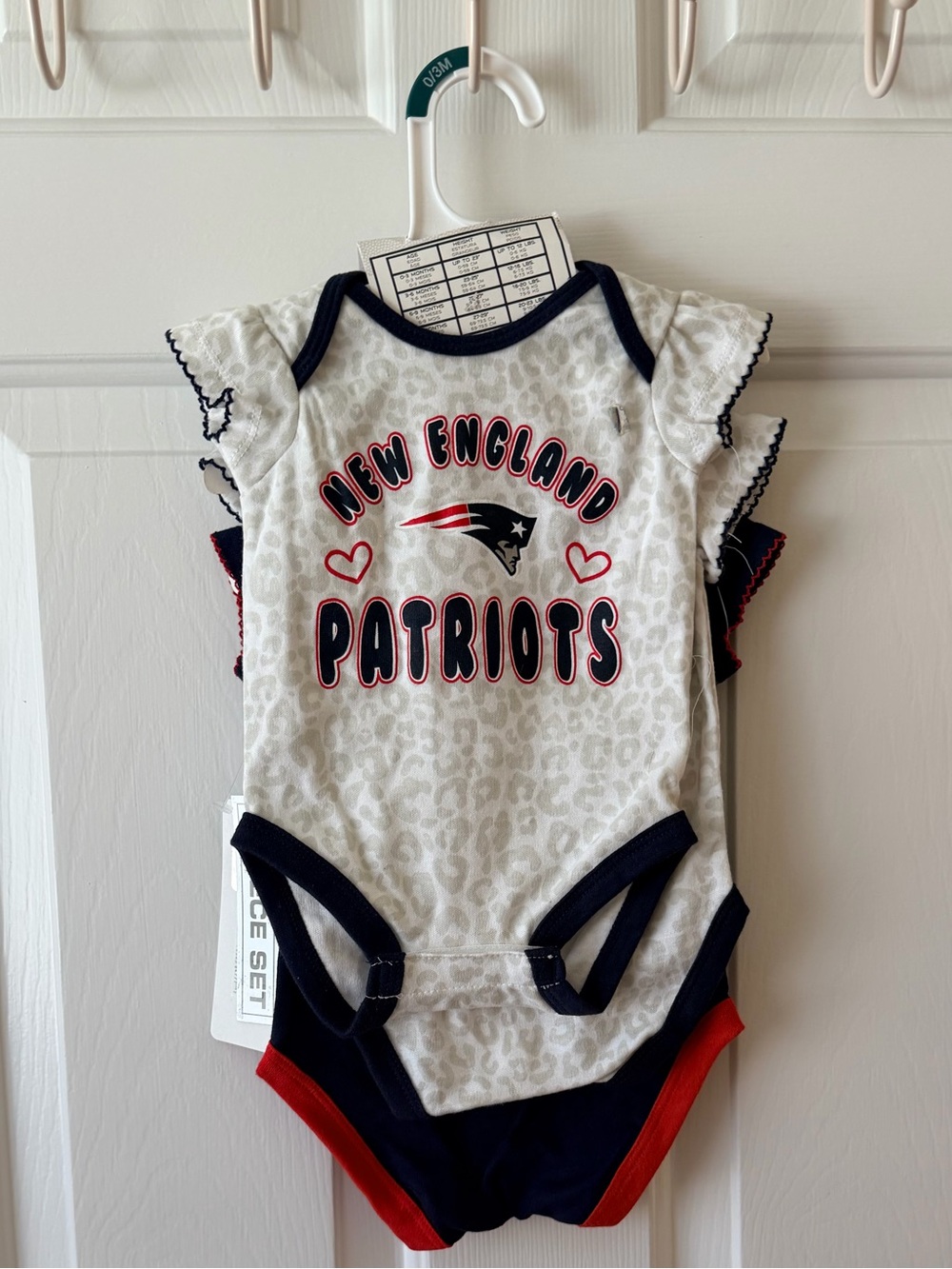 NFL Patriots Navy and Red Infant Onesie - Picture 2 of 2